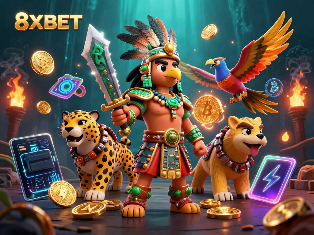 Experience thrilling 8XBET adventures with dynamic Aztec-themed casino elements.