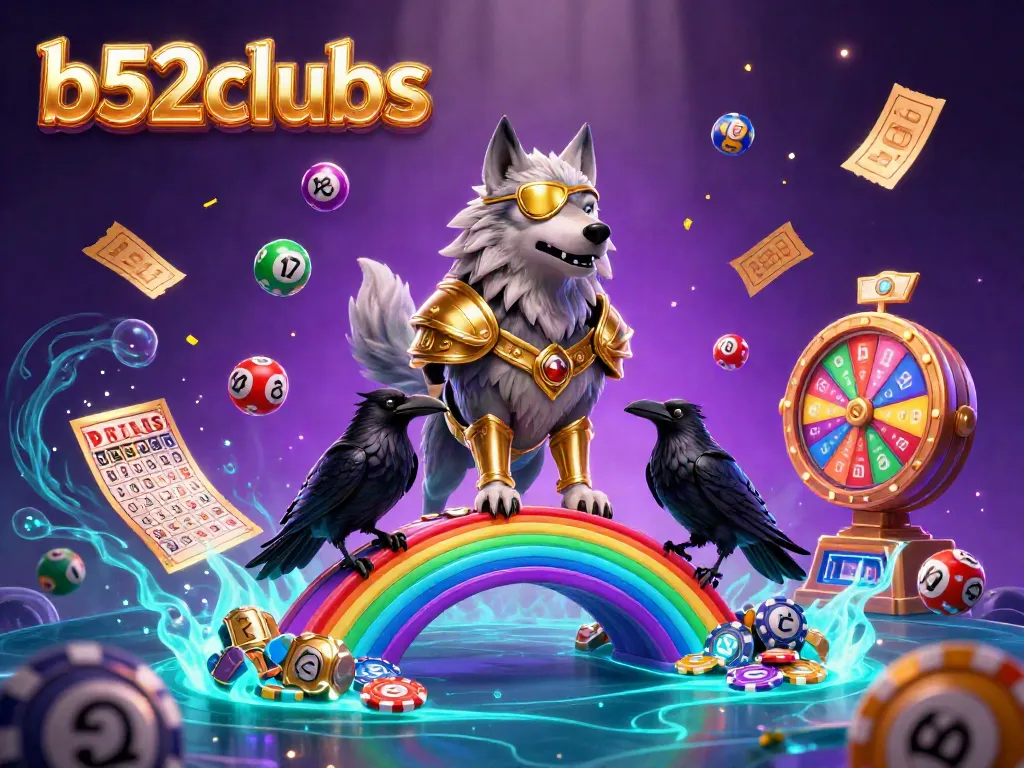 Experience thrilling gaming excitement with b52clubs featuring Norse mythology characters in vibrant casino-themed scene.