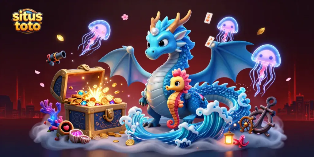 Engage with the immersive world of situs toto, where dragon and seahorse symbolize winning strategies.