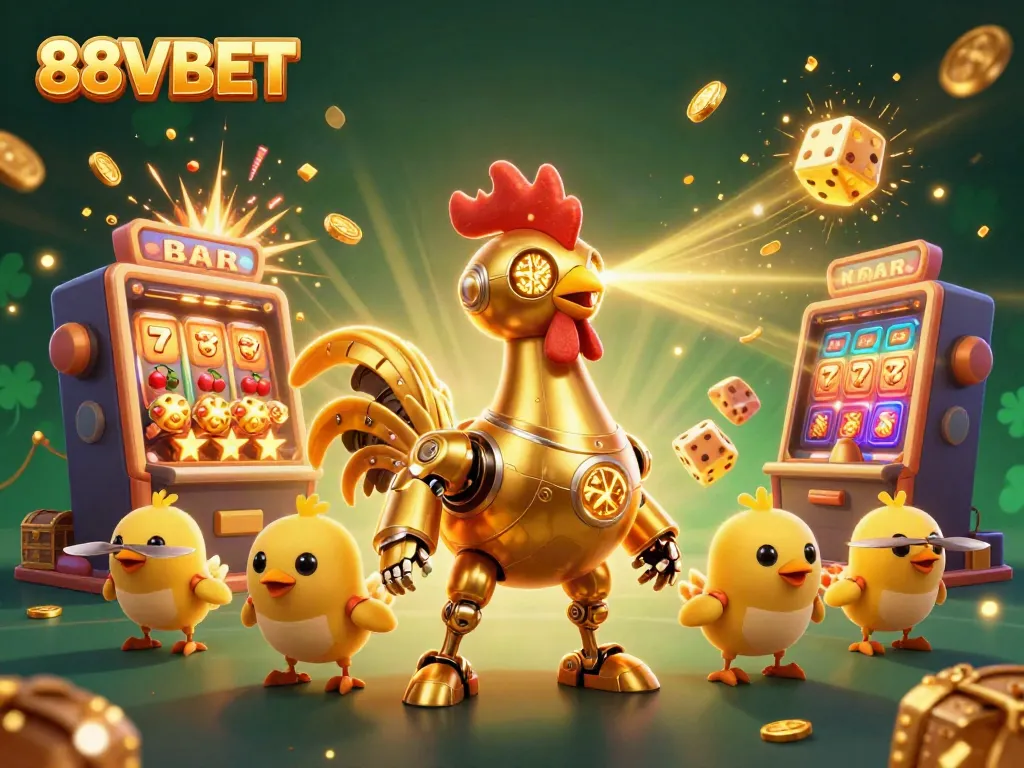 Experience thrilling gameplay with 88VBET's jackpot explosion of coins and vibrant casino elements.