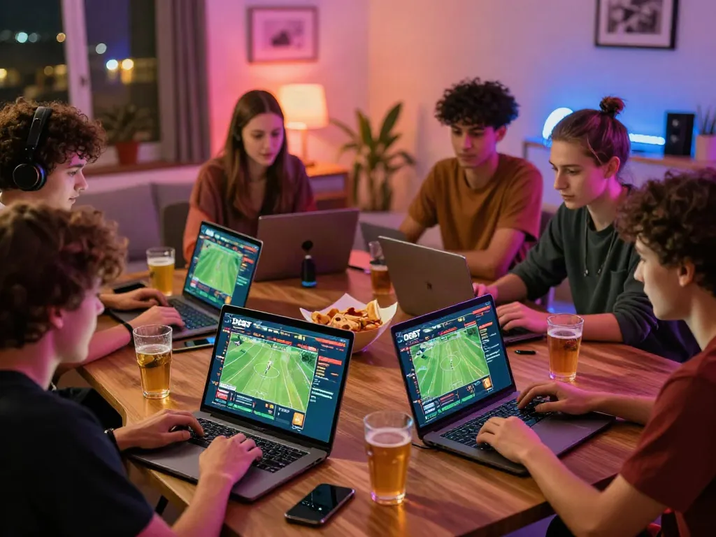 Online gaming session focused on DEBET for sports betting excitement.