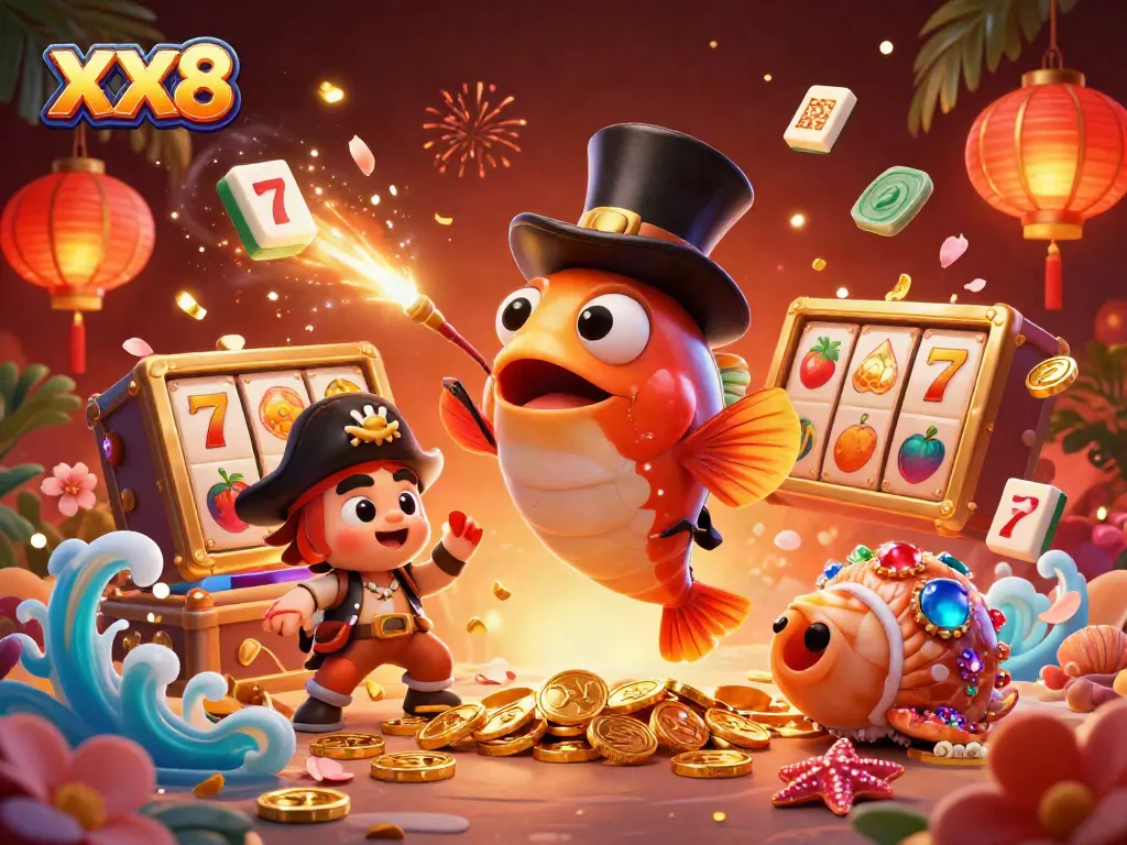 Engage with lucrative slots at XX8 through a vibrant 3D underwater casino adventure.