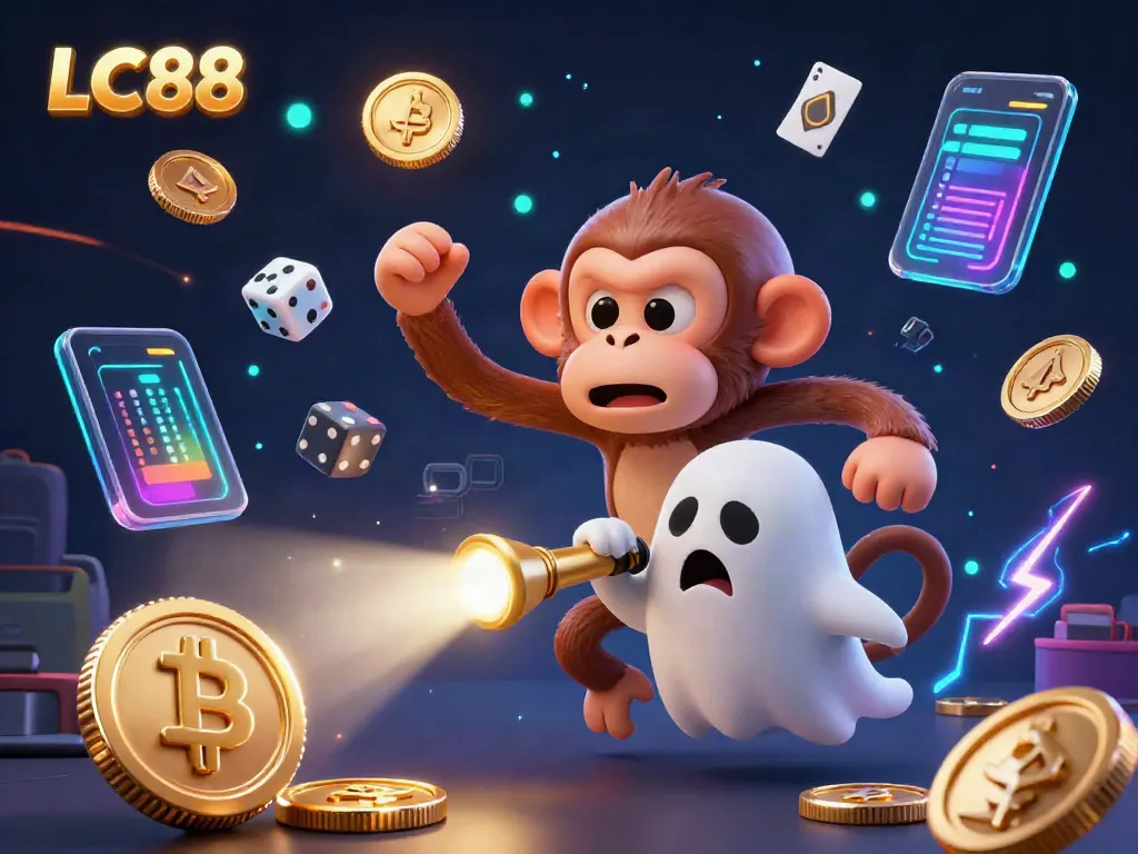 Experience the LC88 lively casino adventure filled with golden coins and playful characters.