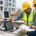 GPR Utility Surveys PAS128 Surrey conducted by professionals on urban construction site with advanced equipment.